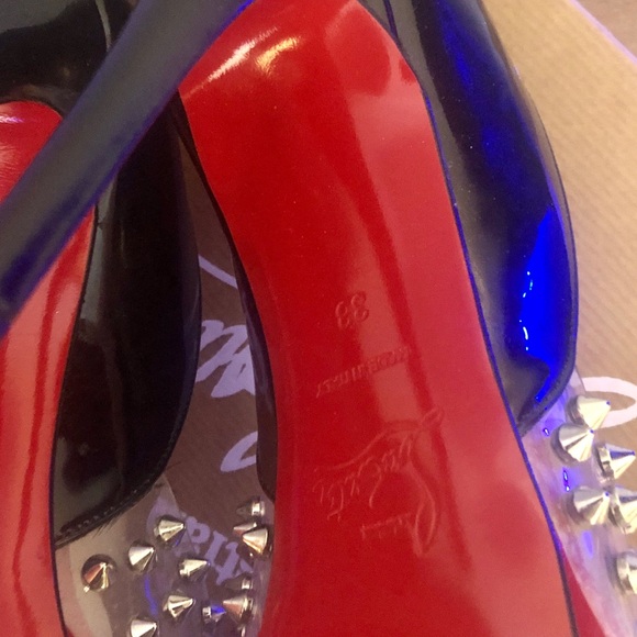 Christian Louboutin open toe spike - Picture 2 of 4